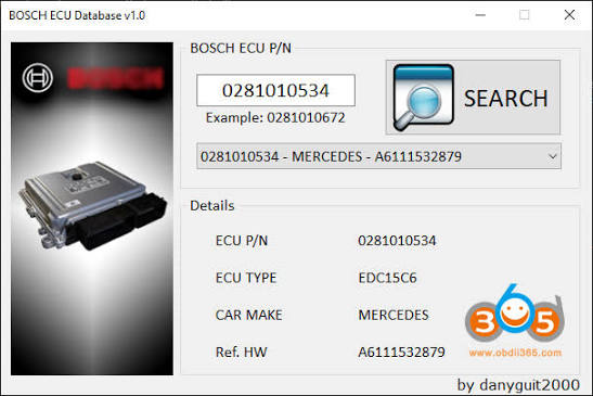 Bosch ECU Number